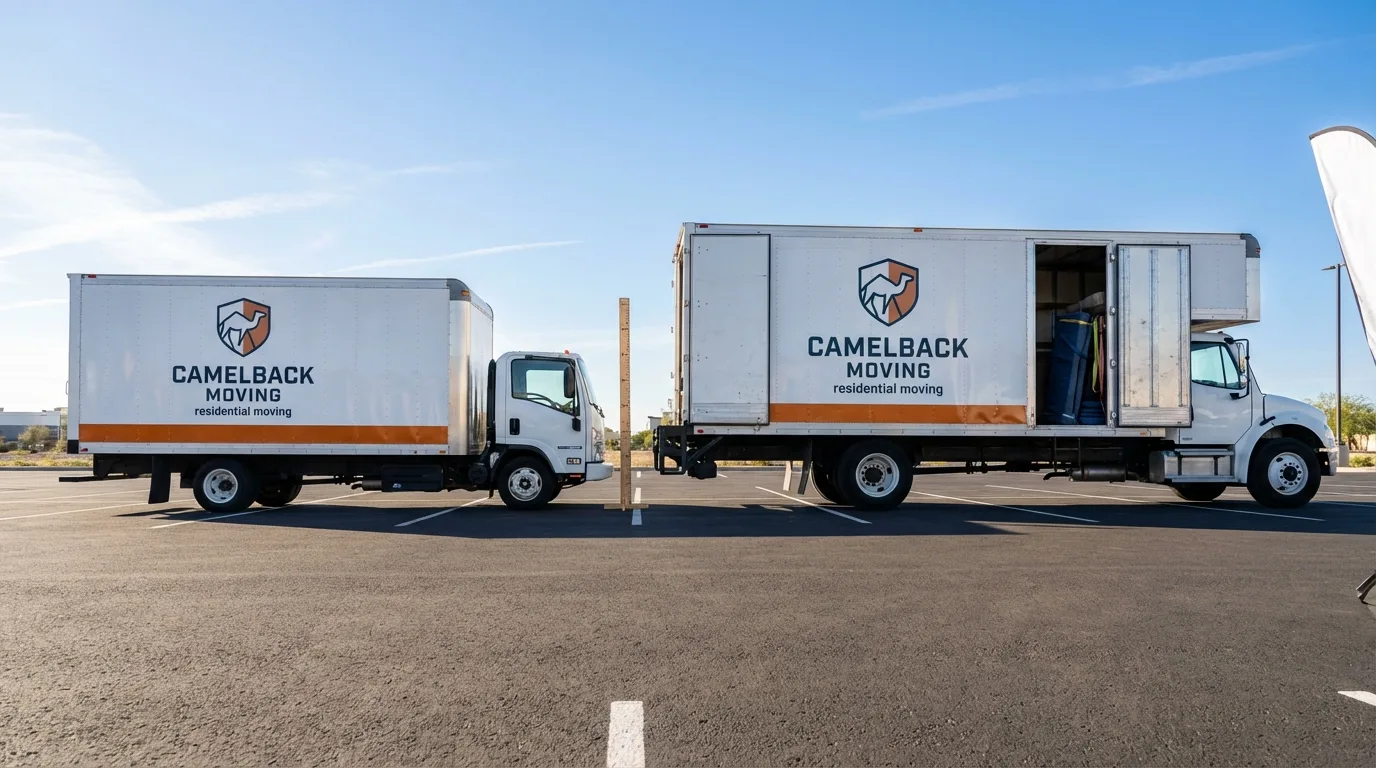 Moving truck size capacity guide in East Rockaway